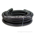 Black conductive convoluted PTFE Hose with stainless steel 304 braid